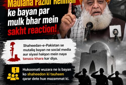 Fazlur Rehman Martyrs Remark