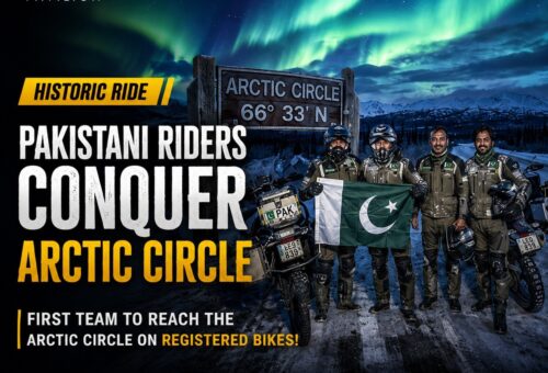 Pakistani bikers reach Arctic Circle