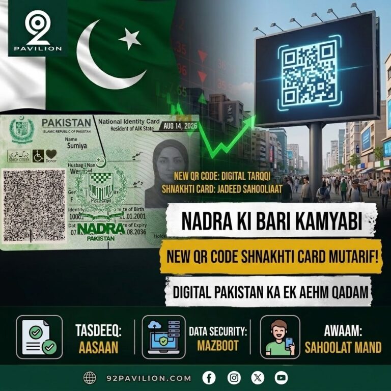 NADRA's new QR code-based national identity card with PakID smartphone verification