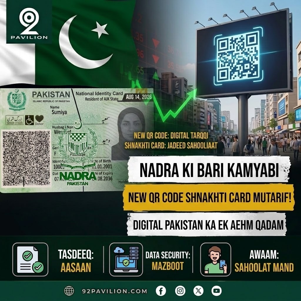 NADRA's new QR code-based national identity card with PakID smartphone verification