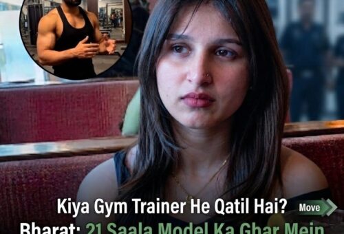 Delhi model Muskan, victim of a fatal stabbing at her Tilak Nagar home, with an inset photo of accused gym trainer Imran